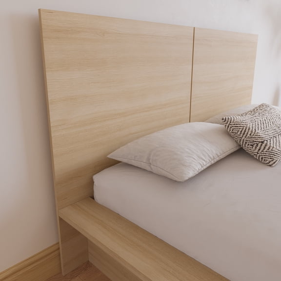 Nexera James King Size Panel Headboard, Natural Blonde Oak
