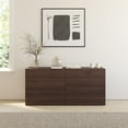 thumbnail image 1 of Nexera James Modern 6 Drawer Dresser, Truffle, 1 of 5