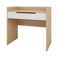thumbnail image 1 of Nexera Kabane Vanity Table with Flip Top, White and Natural Maple, 1 of 7