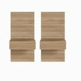 thumbnail image 1 of Nexera Milano Floating Nightstand Extension Panels (Set of 2), Brown Oak, 1 of 8