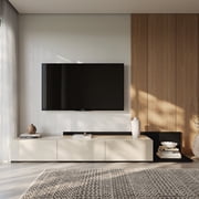 Nexera Noa 66" - 108" Extendable Tv Stand, Black