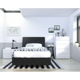thumbnail image 1 of Nexera Orca 4 Piece Bedroom Set with 5-Drawer Dresser, Black & White, 1 of 9