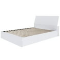 thumbnail image 1 of Nexera Paris Storage Bed with Lateral Storage Headboard, White, 1 of 5