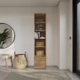 thumbnail image 1 of Nexera Porto Storage Cabinet, Brown Oak, 1 of 8