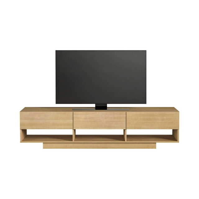 Nexera Rustik TV Stand for TVs up to 80 inches, Golden Maple