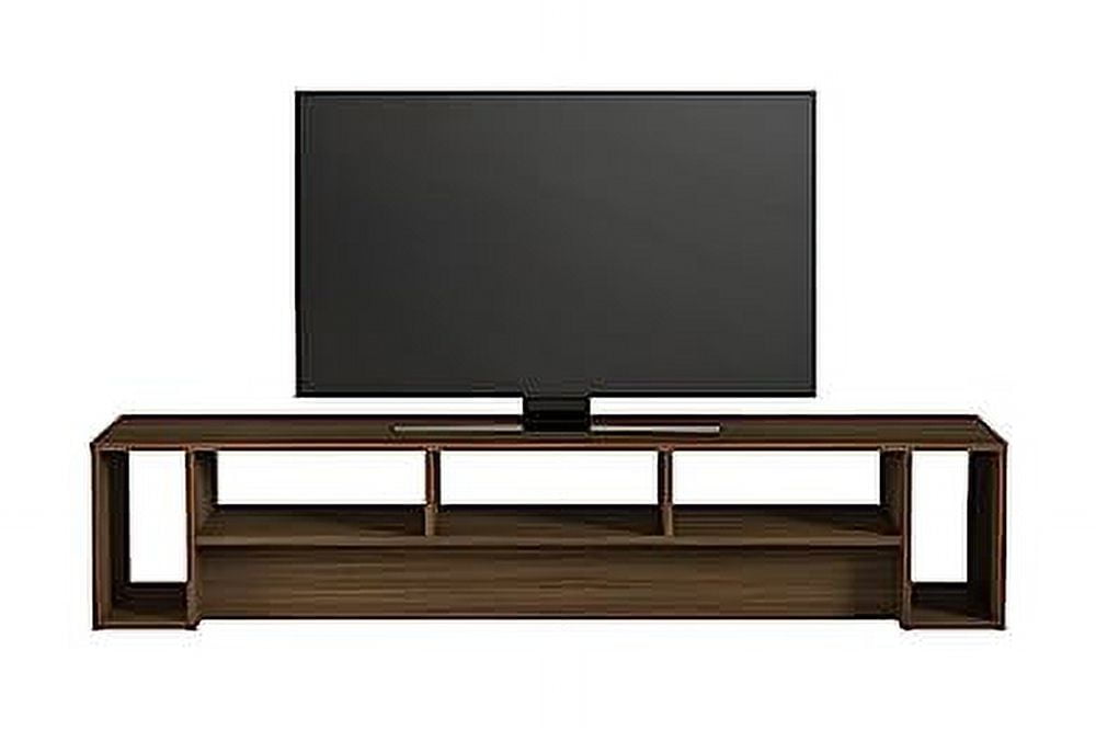 Nexera Rustik TV Stand for TVs up to 80 inches, Walnut