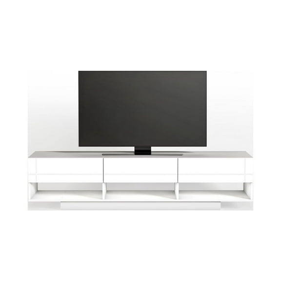 Nexera Rustik TV Stand for TVs up to 80 inches, White