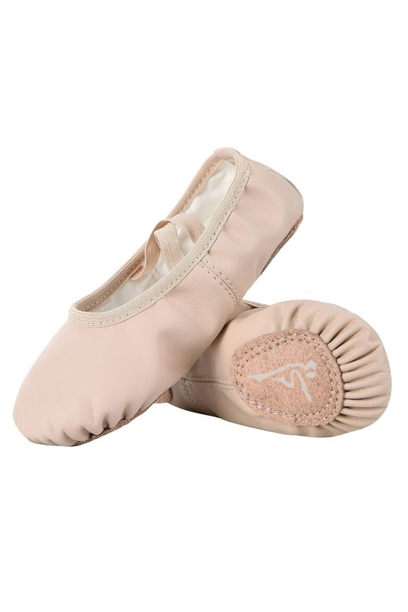 Ballet Shoes Split-Sole Pull on Shoes, Beige, EU 32 / 1 M Little Kid