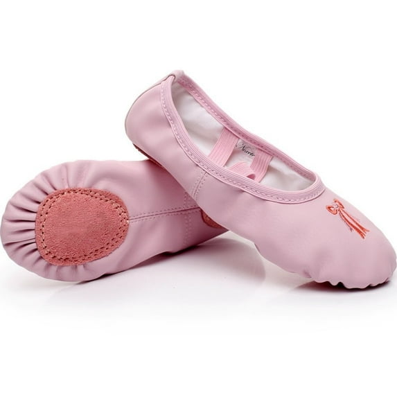 Nexete Ballet Shoes Split-Sole Slipper Flats Ballet Dance Shoes for Toddler Girl & Women in Gold, Gold Glitter, Silver, Pink,Pink Glitter, Rose Gold, Nude Colors