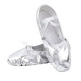 thumbnail image 1 of Nexete Ballet Shoes Split-Sole Slipper Flats Ballet Dance Shoes for Toddler Girl & Women in Gold, Gold Glitter, Silver, Pink,Pink Glitter, Rose Gold, Nude Black Colors, 1 of 6
