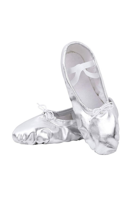 Ballet Shoes Split-Sole Slipper Flats Ballet Dance Shoes for Toddler Girl & Women in Gold, Gold Glitter, Silver, Pink,Pink Glitter, Rose Gold, Nude Colors