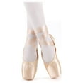 thumbnail image 1 of Nexete Pointe Shoe Dance Ballet Point Slippers Ballet Flats Shoes with Ribbons &Toe Pads,Black Pink Red Color For Girls Women(Note: Order Same Street Size 1/2 -1 Up), 1 of 7