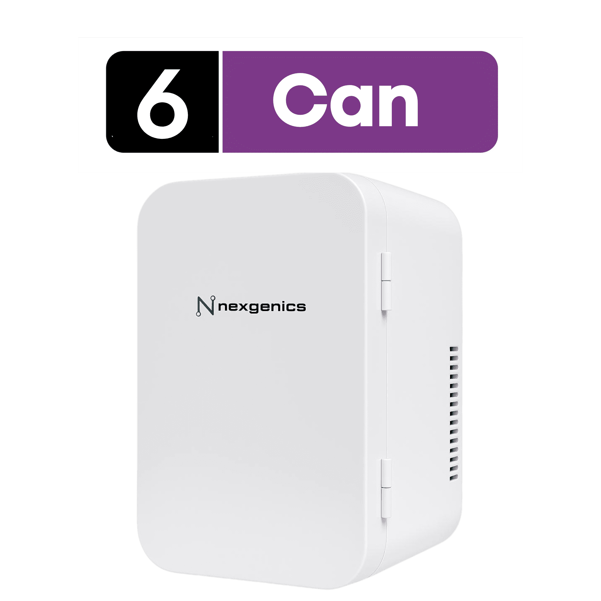 Nexgenics Compact Retro Mini Fridge for Your Bedroom or Office - White