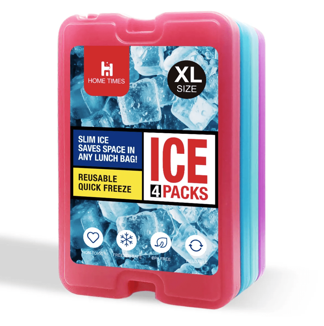 Nexgenics Slim Ice Pack Cooler Freezer ( 4 Pack )