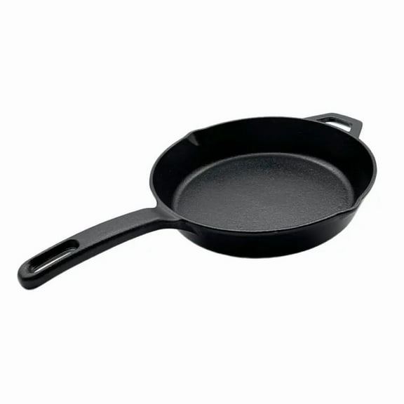 Nexgrill 10" Pre-Seasoned Cast Iron Skillet, Heavy-Duty Round Frying Pan for Grilling, Searing, and Outdoor Cooking, Grill Pan Excellent Heat Retention, BBQ & Camping Cookware 630-0009