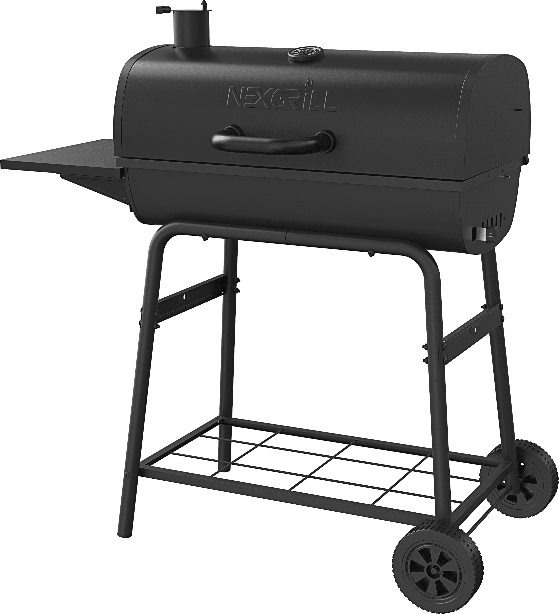 Nexgrill 29 In. Barrel Charcoal Grill/smoker Reviews "Nexgrill 29"" Charcoal Drum Grill with Side Shelf, Ideal for Outdoor