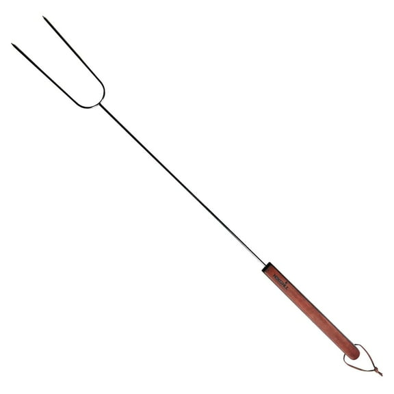 Nexgrill 37-Inch Roasting Stick – Dual Fork Marshmallow Skewers with Wooden Handle and Hanging Loop, Ideal for Marshmallows, Hot Dogs, Fire Pits, Camping, BBQ, and Grilling – 530-0023A
