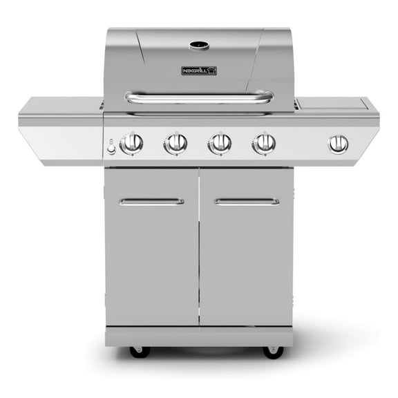 Nexgrill 4-Burner Propane Gas Grill with Side Burner, Stainless Steel Frame, 626 SQ In Total Cooking Space, 60,000 BTUs Output, BBQ Grill Perfect for Outdoor Gatherings - 720-0830H