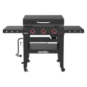 Nexgrill Daytona 3-Burner Propane Gas Griddle w/ Side Tables
