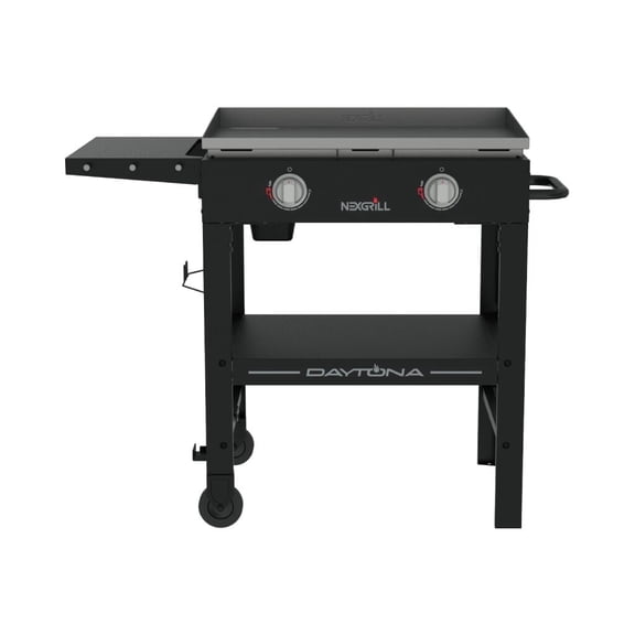 Nexgrill Daytona 2-Burner Propane Flat Top Grill – Portable Outdoor Griddle Gas Grill for Camping, Tailgating & Backyard Cooking – 34000 BTUs, 530 SQ. In. Grill for Burgers, BBQ & More 720-1150