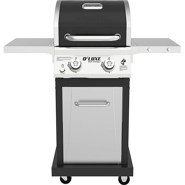 Nexgrill Deluxe 2 Burner Propane Gas Grill with Two Foldable Shelves