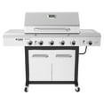 thumbnail image 1 of Nexgrill Deluxe 5-Burner Propane BBQ Grill with Side Burner, Stainless Steel Control Panel, Electric Ignition, 60,000 BTUs Output, Gas Grill Perfect for Outdoor Gatherings - 720-1046A, 1 of 8
