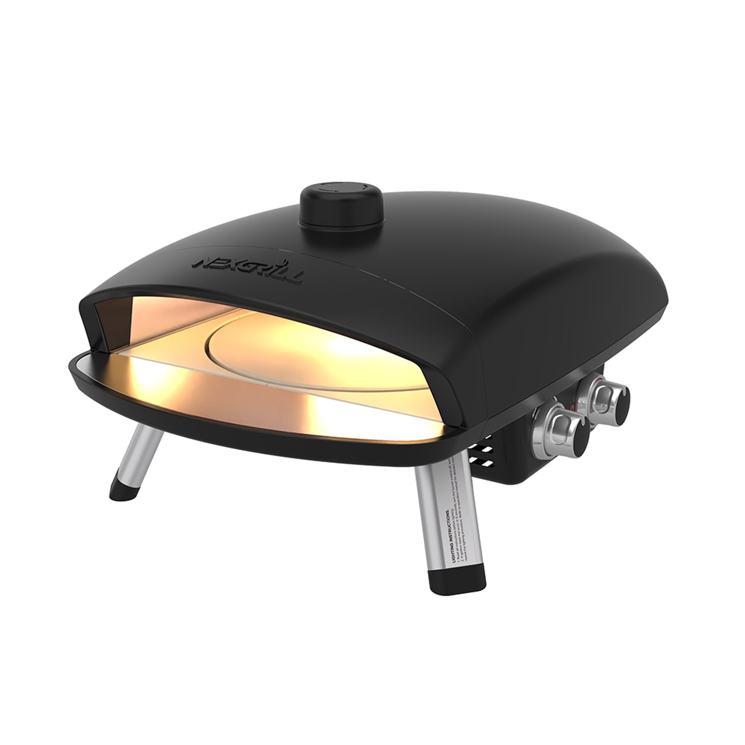 Nexgrill 12-Inch Black Cast Aluminum Portable Gas Pizza Oven