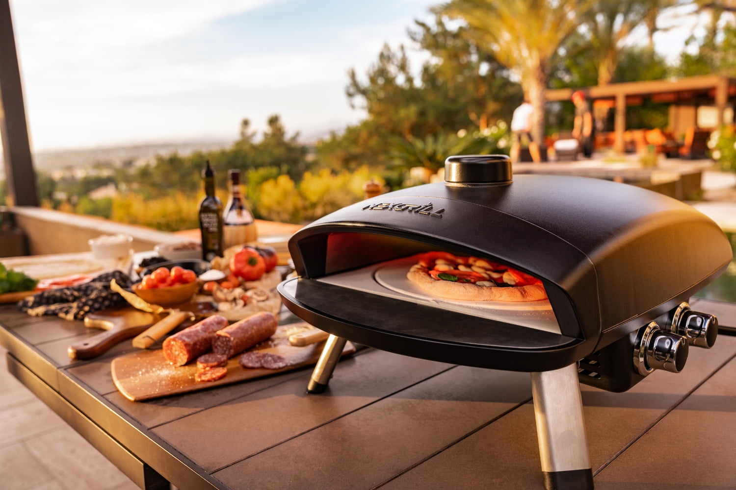 Nexgrill Ora 12 Propane Gas Outdoor Pizza Oven, Cast Aluminum, 14