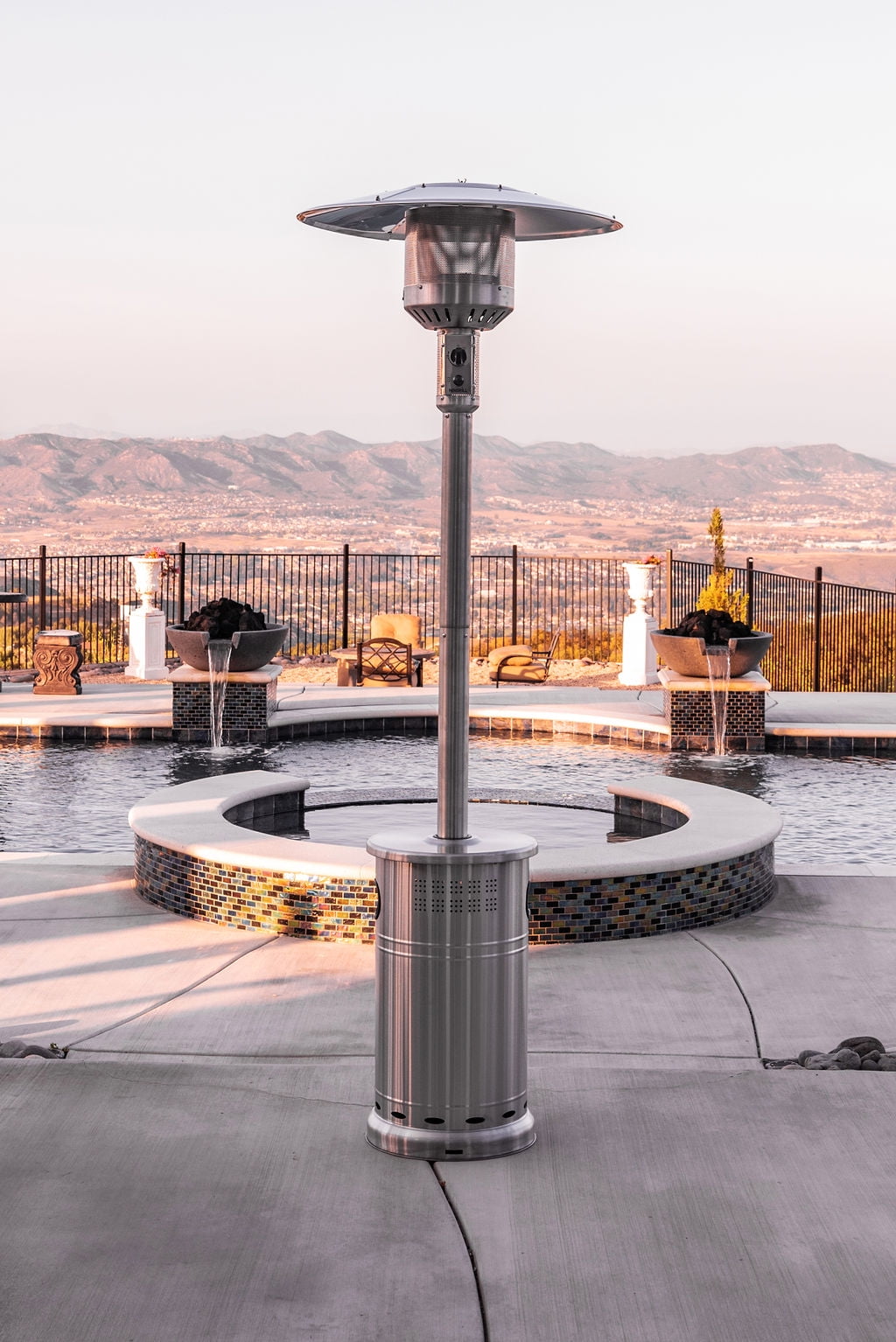 "Nexgrill Gas 48,000 BTUs Outdoor Propane Patio Heater, Stainless Steel