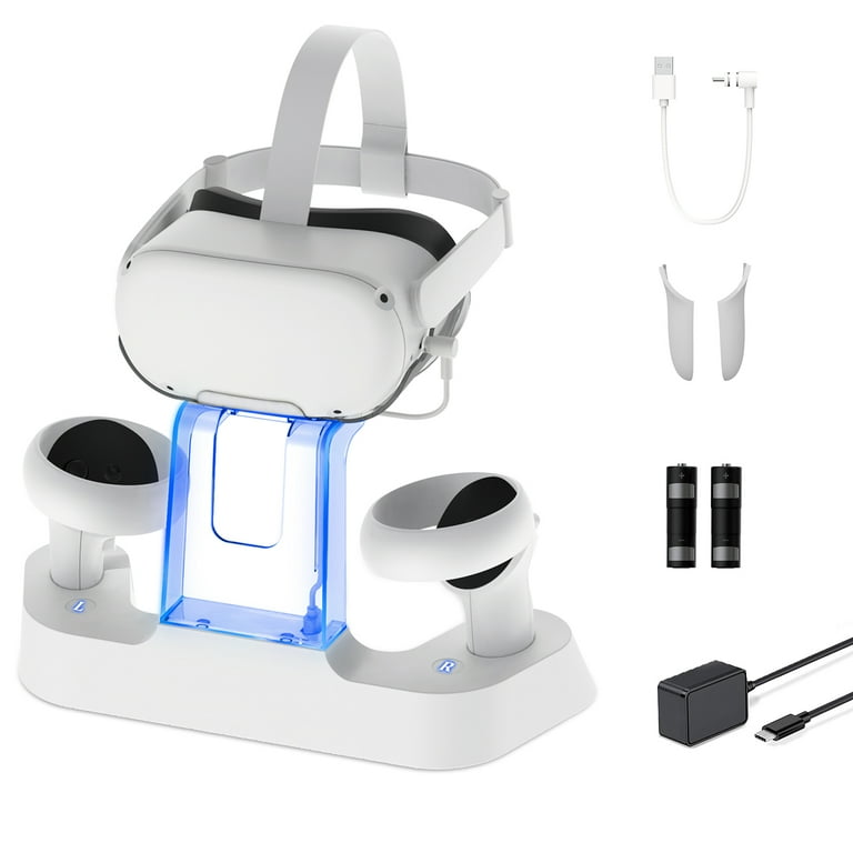 NexiGo Charging Dock with LED Light, [Support Elite Strap with 