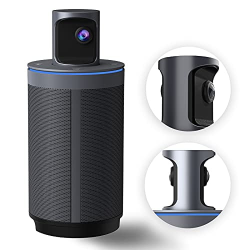 NexiGo Meeting 360, AI-Powered Framing & Speaker Tracking, 8K Capture, 1080p HD 360-Degree Smart AIO Video Conference Camera, 8 Noise-Cancelling Microphones, and Speaker