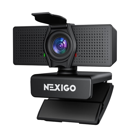 NexiGo N60 Pro 4K Webcam for PC, 4K UHD Sony Sensor, Autofocus, 1080p 60 fps, Noise-Canceling Mics, Privacy Cover, Distortion-Free Lens, 4X Digital Zoom, Works with Switch 2/Zoom/Teams/Google Meet