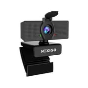 NexiGo N60 1080P Webcam with Microphone, Adjustable FOV, Zoom, Software Control Privacy Cover, USB HD Computer Web Camera, Plug and Play, for Zoom/Skype/Teams, Conferencing and Video Calling