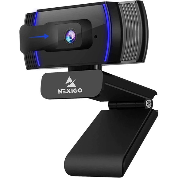 NexiGo N930AF 1080p Webcam with rophone and Privacy Cover, AutoFocus, Noise Reduction, HD USB Web Camera, for Zoom