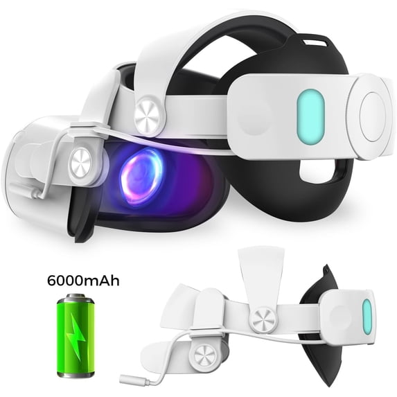 NexiGo S32 Head Strap with 6000 mAh Battery for Oculus Quest 2