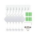 thumbnail image 1 of NexiGo VR Cable Management System, Ceiling Hooks with Retractable Carabiner, Retractable Ceiling Pulley System for Oculus Quest/Quest 2/HTC Vive/Vive Pro/Oculus Rift/Rift S [6 Packs, White], 1 of 5