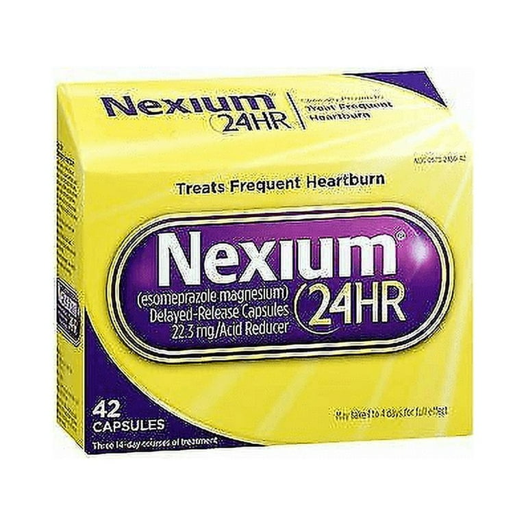 Nexium 24 HR 20mg Acid Reducer Tablet 42 ea Pack of 6 Walmart