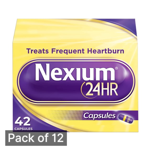 Nexium 24-Hour Acid Reducer Capsules (Pack of 12)