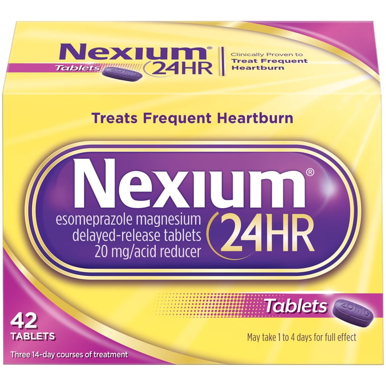 Nexium 24HR Acid Reducer Heartburn Relief Tablets, Esomeprazole