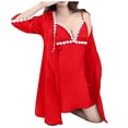 thumbnail image 1 of Nexjvus Nightgowns for Women Silk Sleepshirts Nightdress 2 Piece Size L, 1 of 3
