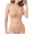 thumbnail image 1 of FAZVAOO Strapless Bra Padded Strapless Bra No Underwire (Beige,1 pack,Size S-6XL), 1 of 5