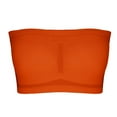thumbnail image 1 of FAZVAOO Strapless Bras for Women Plus Size Padded Strapless Bra No Underwire (Orange,1 pack,Size S-6XL), 1 of 4