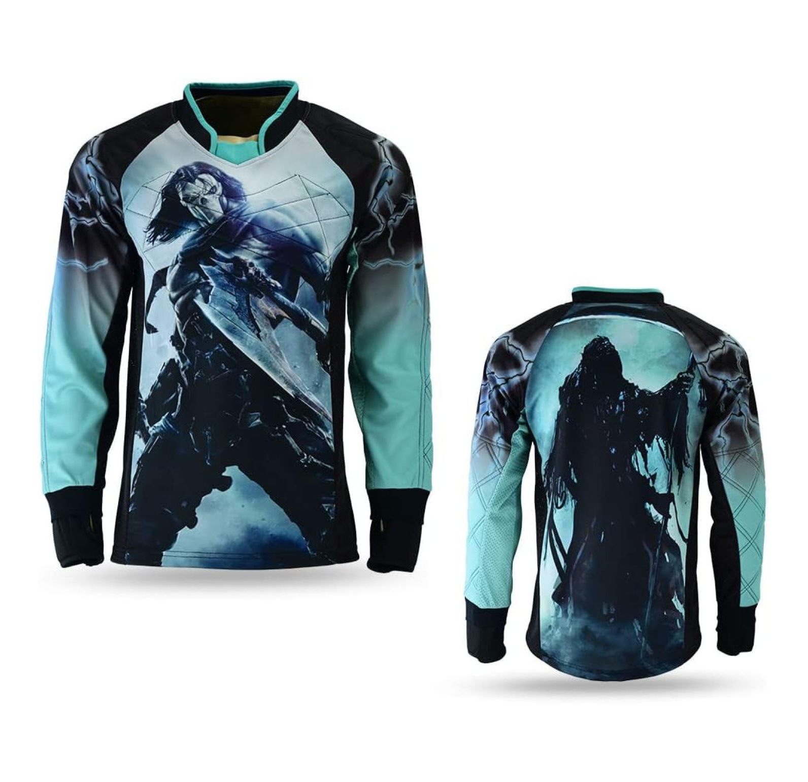 Nexo Long Sleeve Padded Lightweight Paintball Jersey Death Character
