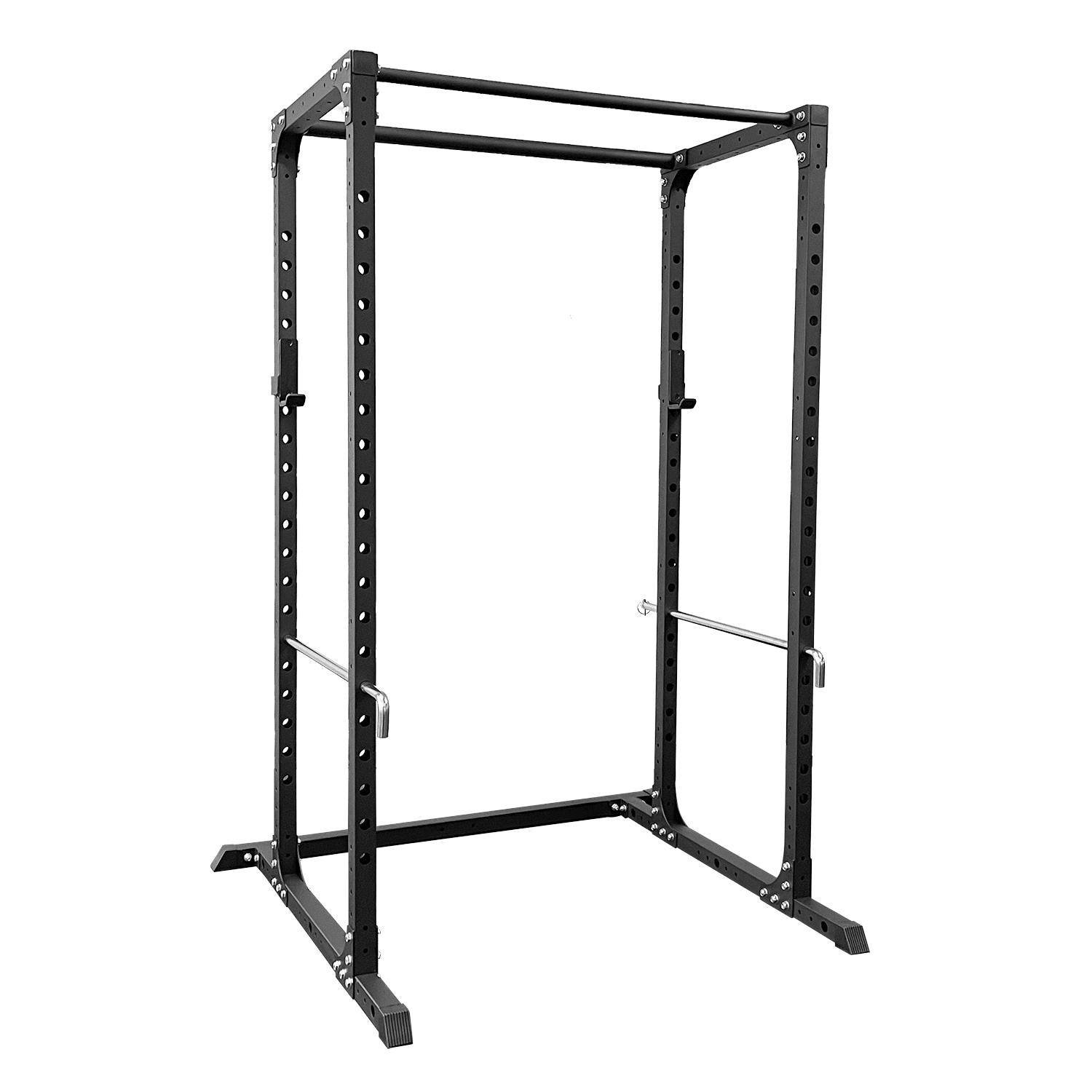 Nexo Power Rack 4x4 Power Cage - Workout Station Home Gym for Weightlifting  Powerlifting and Strength Training with J Hooks and Spotter Pins