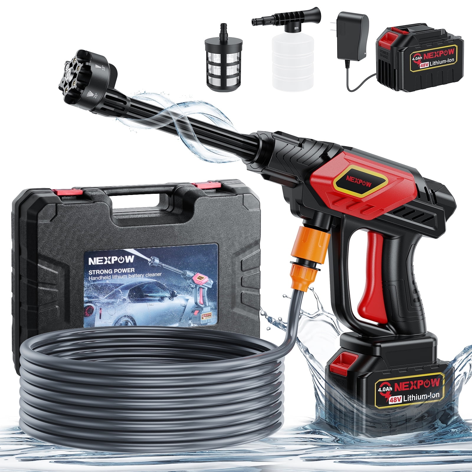 Battery power hose hotsell