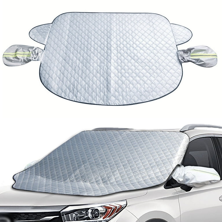 Nexpow Car Windshield Cover Snow Cover with Side Mirrors Cover Windshield Shade with Magnetic Edges for Car SUV CRV Trucks