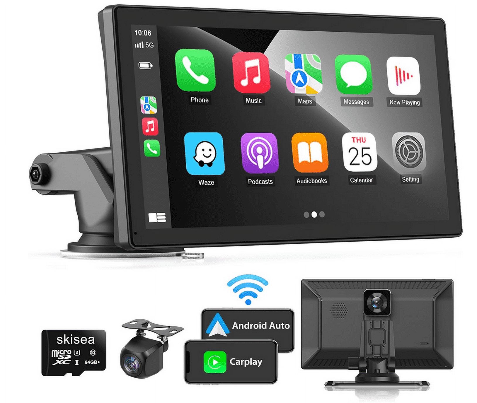 Pioneer DMH160BT Car Play/Android Auto Digital Media Receiver with 6.8
