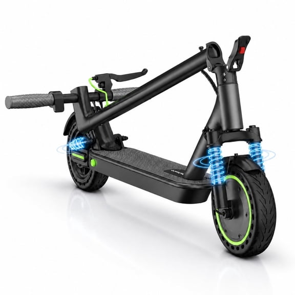 Nexrid 8.5 Adult Electric Scooter, 350W Motor, Max 19 MPH, 16 Miles Range, 36V 7.8Ah Battery, Front and Rear Shock Absorbers, for Teens & Adults, Green
