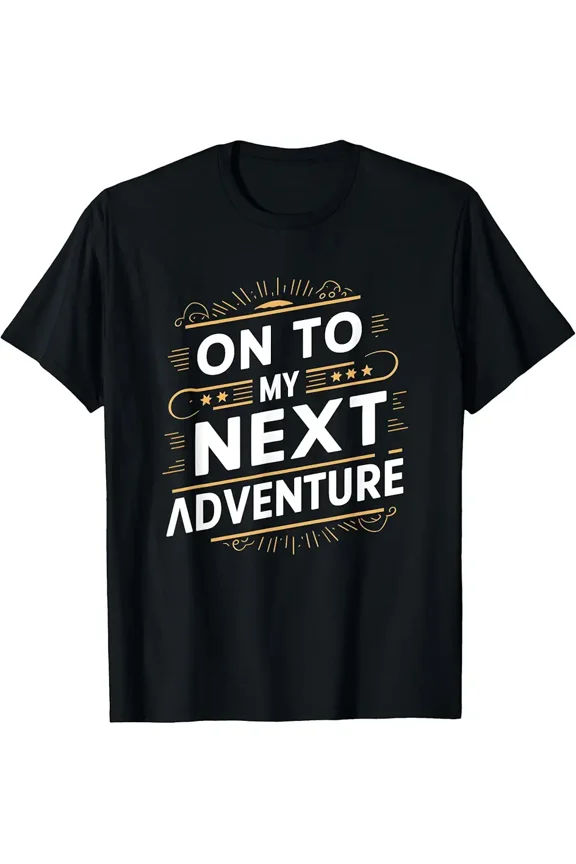 Next Adventure Travel Quote Camping Unisex Short Sleeve Graphic T-Shirt
