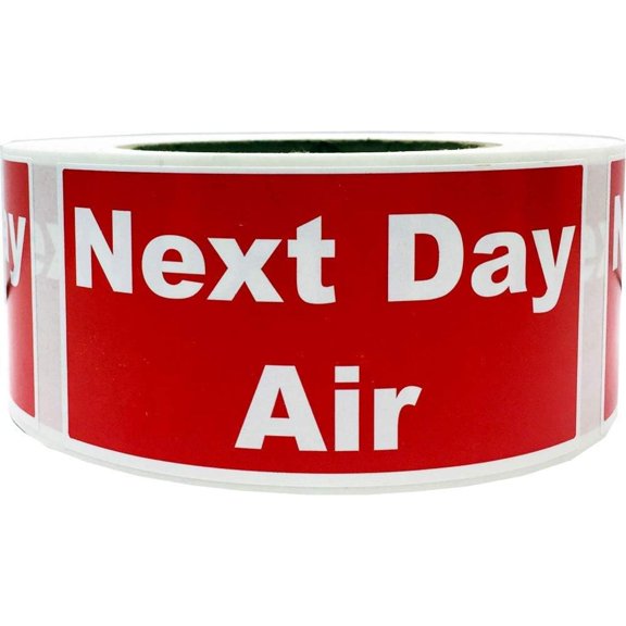 Next Day Air 2 x 4 Inch Shipping Labels 500 Total Stickers on a Roll